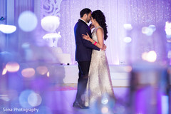 Memorable first dance scene indian wedding reception,indian bride and groom,lightning,first dance
