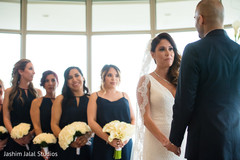 Indian bride entourage. indian bride and groom,christian indian wedding ceremony,indian bridesmaids