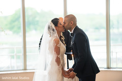 Indian fusion wedding stellar moments . indian bride and groom,christian indian wedding ceremony,white wedding dress