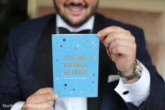 Cute Bride letter to the groom. indian groom,indian wedding photography
