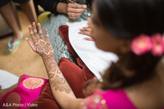 Henna artist making mehndi art Henna artist making mehndi art