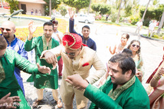 Indian groom dancing with groomsmen during baraat indian wedding baraat,baraat procession,pre- wedding celebrations,indian groom fashion