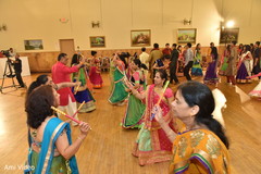 Dandiya sticks dance. pre-wedding celebration,garba,dandiya sticks