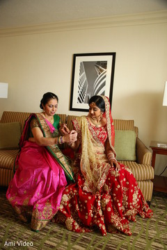 Indian bride wedding style. indian bridal makeup,bridal jewelry,getting ready