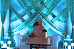 Delicate and romantic Indian wedding cake. Delicate and romantic Indian wedding cake.