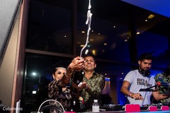 Joyous Indian bride. dj,planning and design,post wedding celebration,indian wedding