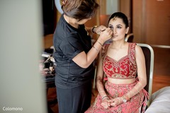 Charming maharani getting ready for her big day. Charming maharani getting ready for her big day.