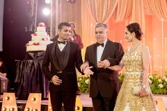 Emotional Indian wedding moment. reception fashion,indian wedding reception,indian bride and groom