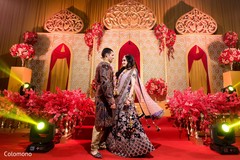 Stunning Sangeet. pre-wedding celebrations,sangeet,bride and groom,pre-wedding fashion