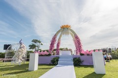 Precious outdoor Indian wedding ceremony decor. destination wedding,indian wedding ceremony venue,floral and decor