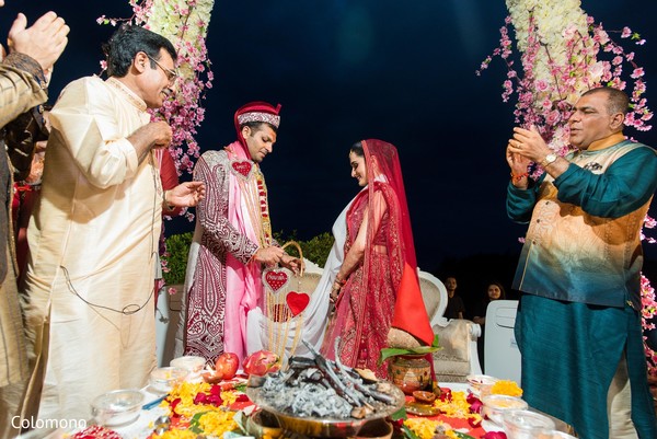 Dreamy indian wedding ceremony.