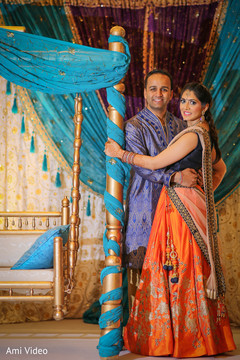 Lovely indian couple at their sangeet Lovely indian couple at their sangeet