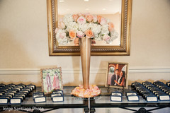 Indian wedding reception seating cards table. indian wedding,floral and decor,seating cards,planning and design
