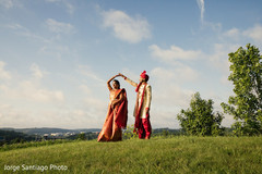 Indian bride and groom whimsical images. indian bride and groom,wedding ceremony fashion,indian wedding photography