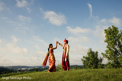 Indian bride and groom outdoor photo session. indian bride and groom,wedding ceremony fashion,indian wedding photography