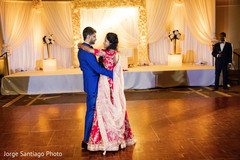Classic Indian couple's first dance. indian wedding reception,dj,indian bride and groom,choreography