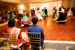 Sweet Indian couple enjoying the reception choreograph. indian wedding reception,dj,indian bride and groom,choreography