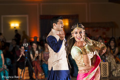 Indian couple performing a choreography garba,choreography,indian couple