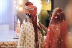 Amazingly Heartfelt first look photography. indian bride and groom,first look,ceremony fashion
