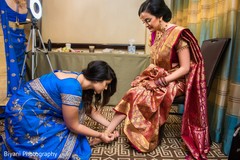 Adorable Indian bride getting ready. Adorable Indian bride getting ready.