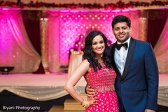 Glamorous Indian bride and groom. indian wedding reception,indian bride and groom,reception fashion