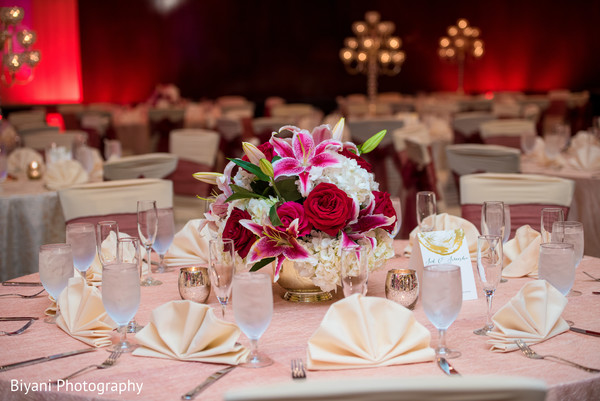 indian wedding reception,floral and decor,floral centerpiece