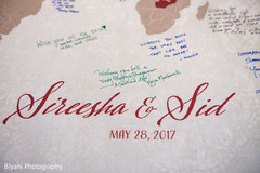 World Map Indian wedding guest book. indian wedding reception,floral and decor,guest book