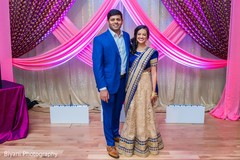 Indian couple 's sangeet photo. indian bride and groom,indian wedding photography,sangeet