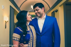 Maharani and Rajah's sangeet portrait. indian bride and groom,indian wedding photography,sangeet