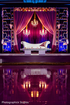 Glamorous Indian wedding stage. Glamorous Indian wedding stage.