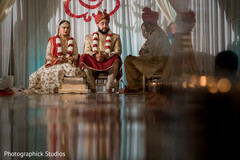 Sweet Indian couple at their wedding ceremony. indian wedding ceremony,indian bride and groom