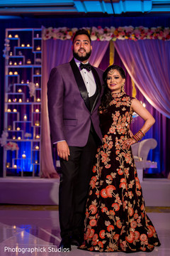 Royal Indian newlyweds style. indian wedding photography,indian bride and groom,reception fashion