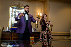 Amazing Indian newly wedded couple scene. indian wedding photography,indian bride and groom,reception fashion