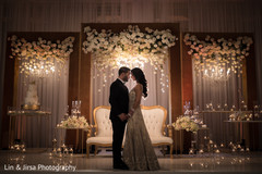 Stunning indian couple in their wedding stage indian wedding stage,indian couple,indian wedding reception