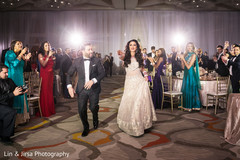 Marvelous indian newlyweds entrance bridal reception fashion,indian groom fashion
