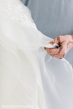 Beautiful Indian bride's white wedding dress. getting ready,white wedding dress,bridal fashion