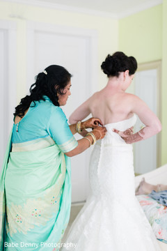 Maharani preparing her white wedding look. getting ready,white wedding dress,bridal fashion