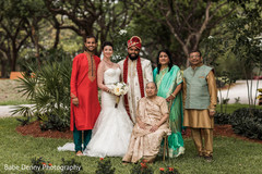 Indian fusion wedding family portrait. indian bride and groom,indian fusion wedding,indian wedding photography