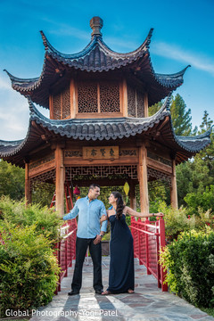 Dreamy asian gazebo engagement portrait Dreamy asian gazebo engagement portrait