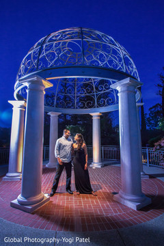 Amazing gazebo indian engagement,indian couple
