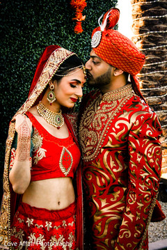 Traditional indian bride and groom outfit Traditional indian bride and groom outfit