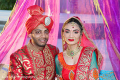 Indian bride and groom portrait Indian bride and groom portrait