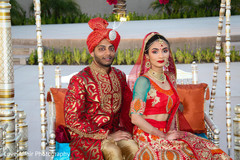 Elegant indian bride and groom portrait Elegant indian bride and groom portrait
