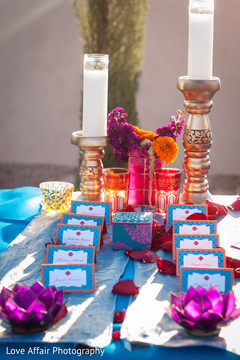 Dreamy Indian wedding seating card's table. Dreamy Indian wedding seating card's table.
