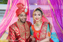 Indian couple ceremony portrait. indian wedding photography,indian bride and groom,indian wedding ceremony fashion