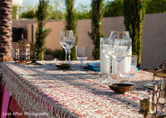 Classy Indian wedding reception table set up. indian wedding reception,floral and decor,planning and design