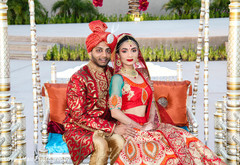 Traditional Indian wedding swing. indian wedding photography,indian bride and groom,swing