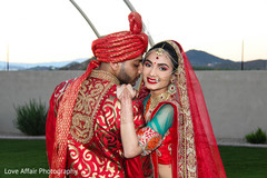 Dazzling Indian bride and Groom . indian wedding photography,bridal bouquet,indian bride and groom