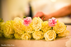 Yellow and pink bridal bouquet. indian bridal bouquet,floral and decor