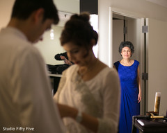 Mother of the groom candid shot. indian parsi bride and groom,getting ready,wedding ceremony fashion